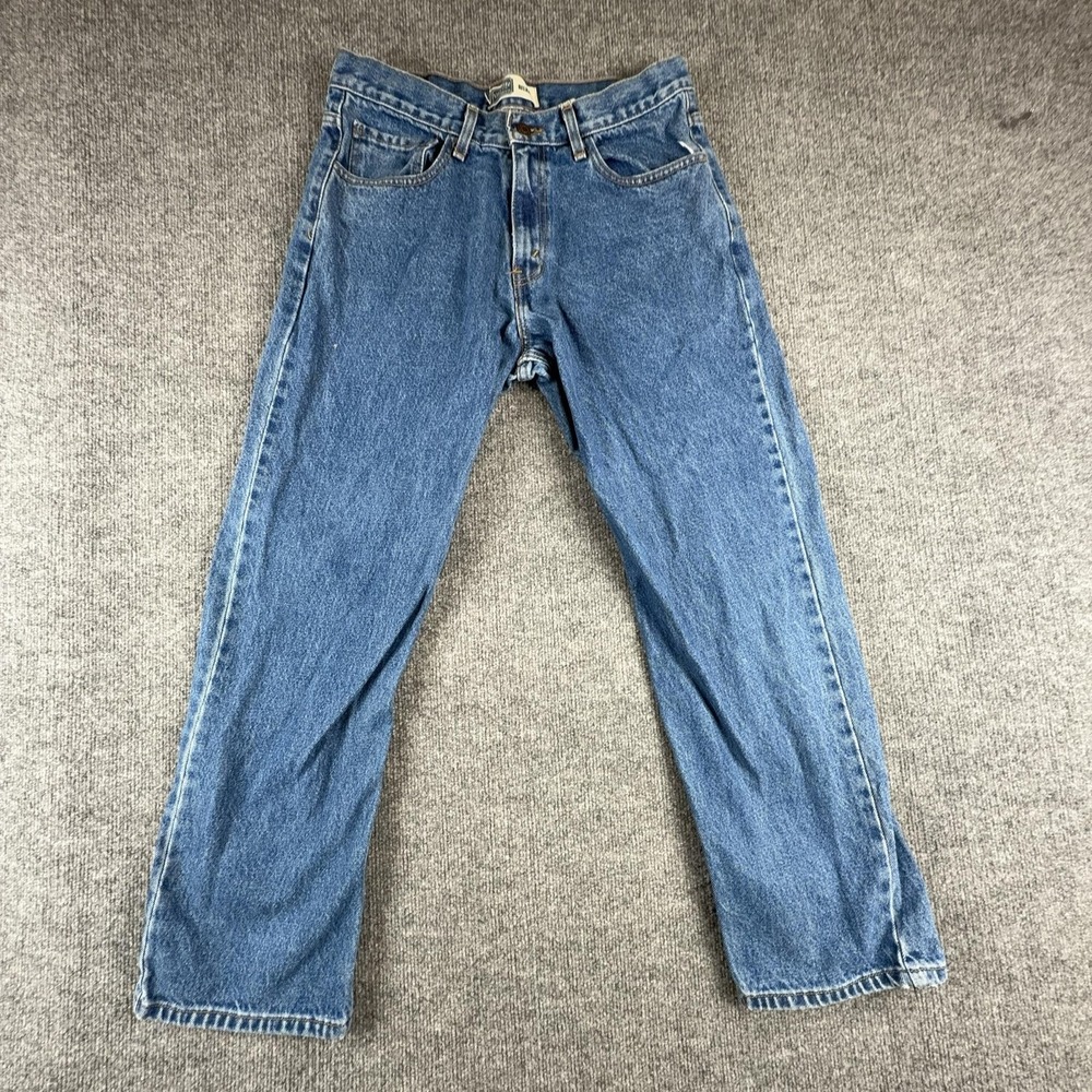 Levi Strauss Signature Jeans Mens 34x30 Blue Relaxed Fit Straight Leg Denim